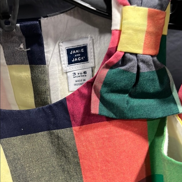 Janie and Jack Colorful Plaid Kids Matching Set - Picture 2 of 3